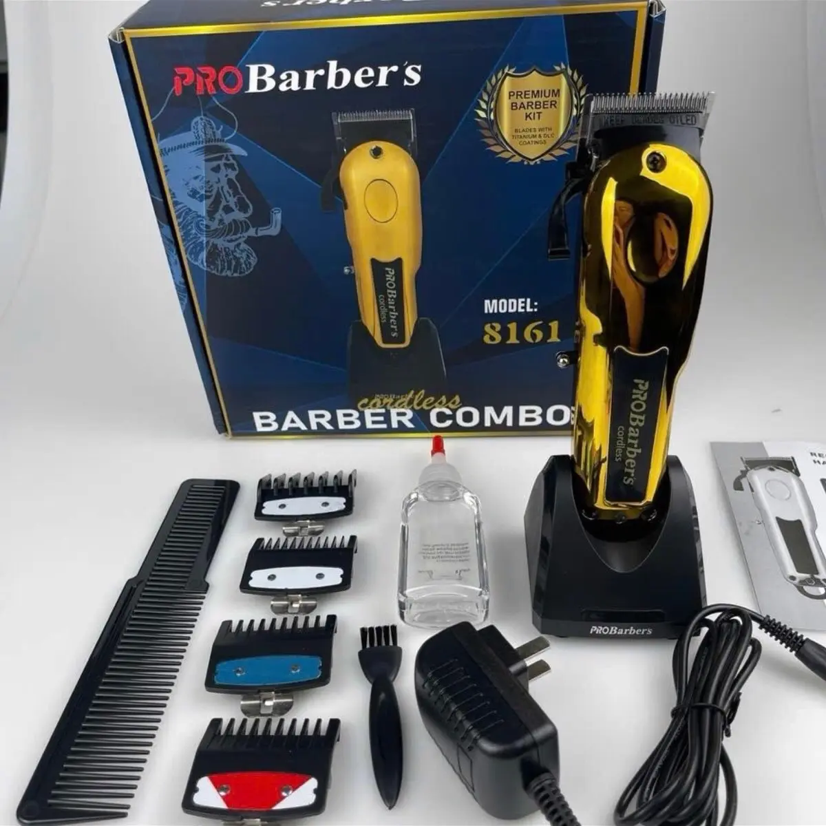 Tông đơ chuyên nghiệp pro barber 8161 hàng mài chuốt siêu bén
