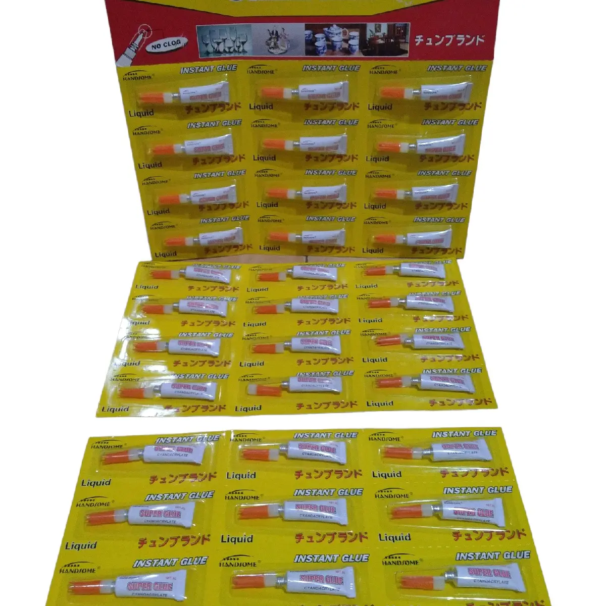 (Paket usaha) lem power glue 3 lembar / 36pcs