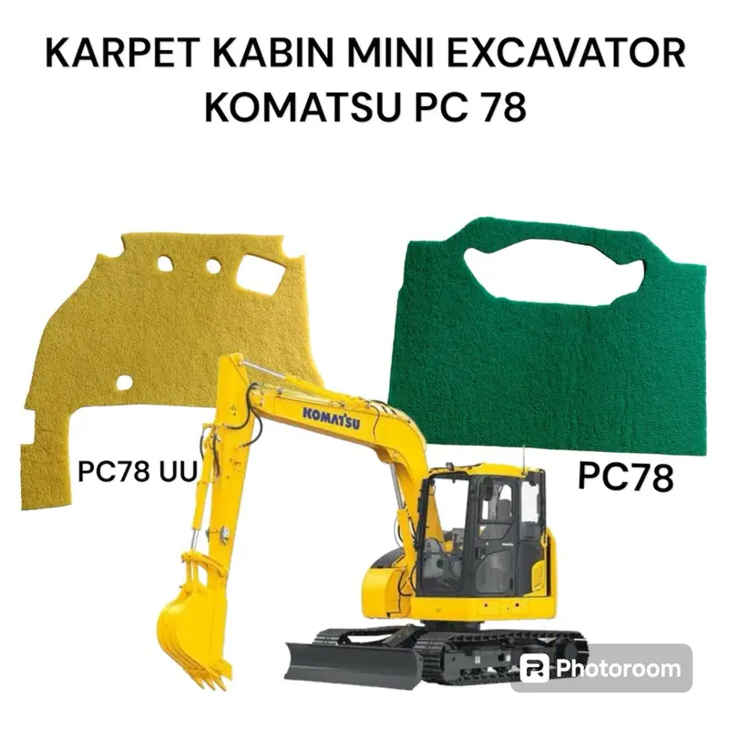 karpet Lantai Kabin Mini excavator Komatsu PC78 KOMATSU PC50 1