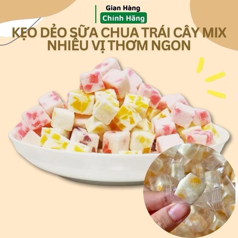 Kẹo Sữa Chua Thạch Trái Cây,Thạch Dẻo Vị Trái Cây Thơm Ngon - Ăn Vặt Snack Food