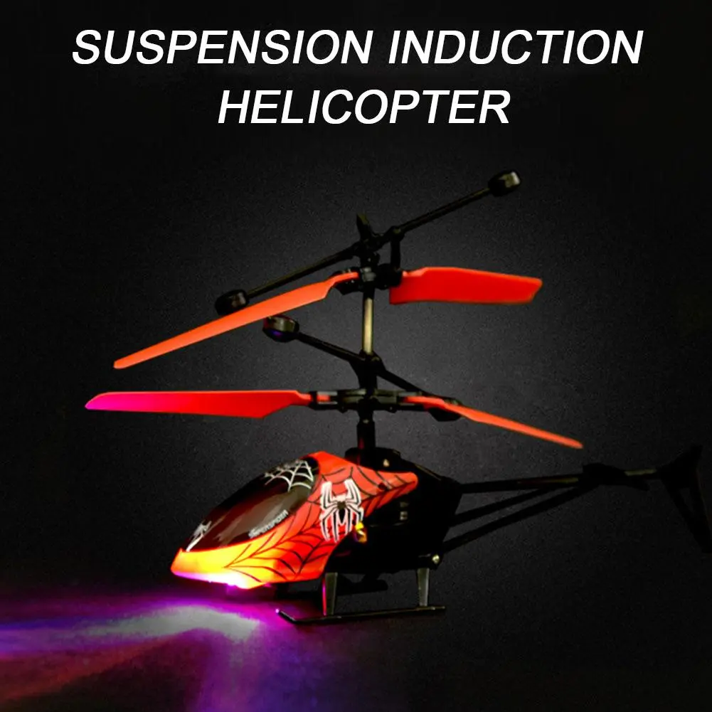 Mini Two-Channel Remote Control Helicopter Toys Children's Airplane Gifts Small Suspension Kids