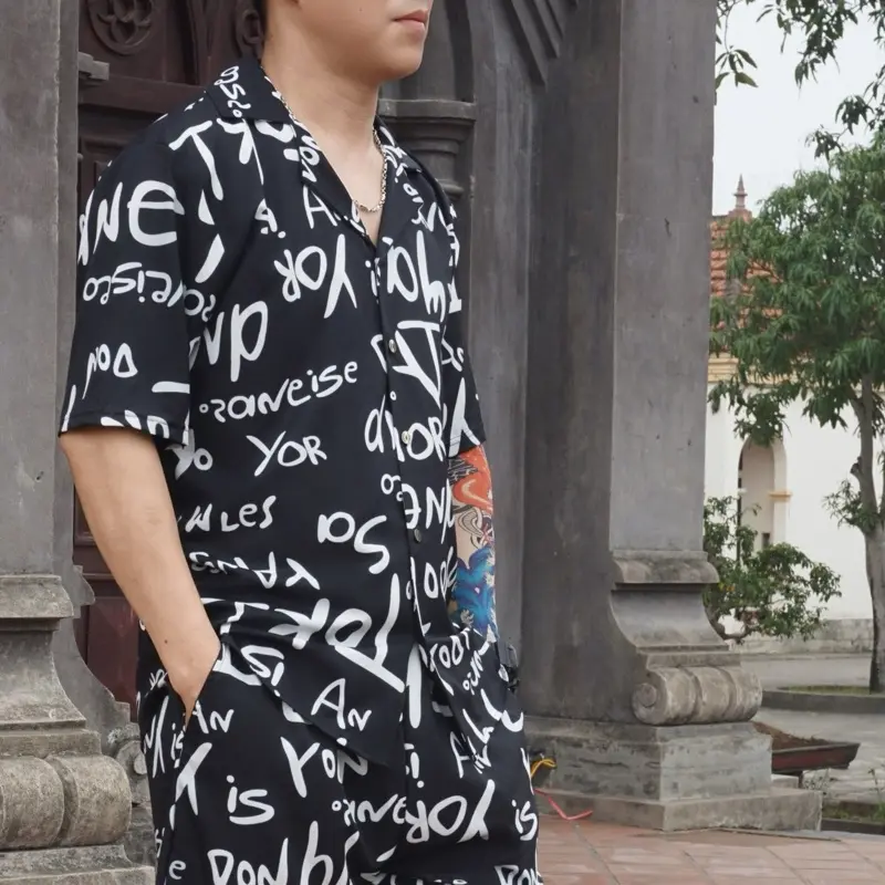 Bộ Sơ Mi Lụa Cộc Tay Nam . Bộ Pijama Nam Chất Liệu Cao Cấp Không Nhăn Dúm Mặc Cực Mát Hot Hit Xu Hướng Đi Biển Năm 2025 đồ  bộ  cho  nam  mặc  tại  nhà bộ  nam 0