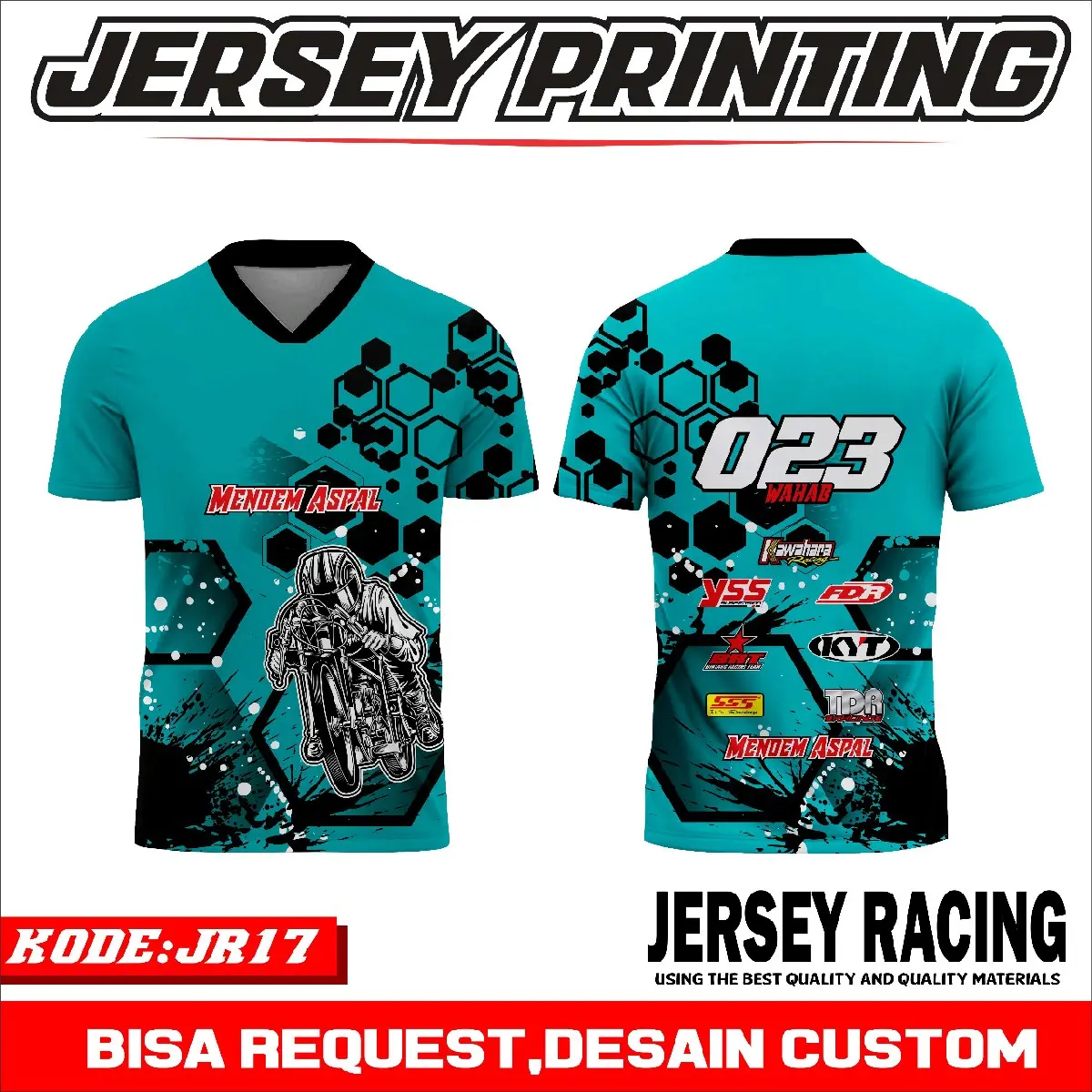 Jersey Racing, Jersey Road race, Jersey Tim, Jersey Team, Jersey Murah, Jersey Keren, Jersey printing, Jersey Murah, Jersey Team balap Nyaman Uniseks Cepat Kering Berpori Sport