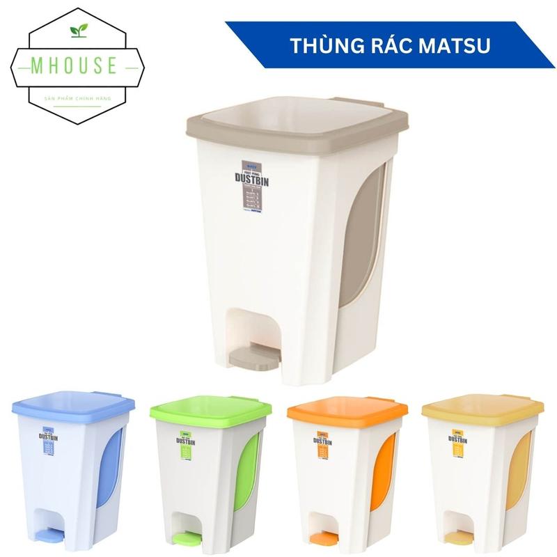 Thùng Đựng Rác nhựa đạp chân matsu Duy Tân nhiều kích thước nhí/nhỏ/trung/lớn Thùng Rác 1