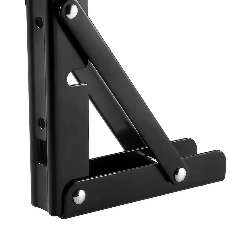 L-shaped Foldable Shelf Bracket, 1 Pair DIY Folding Bracket Accessory, Furniture Hardware Accessories for Home Office 3