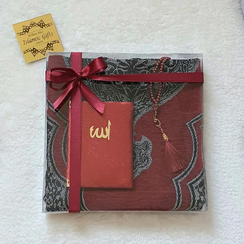 Surah Yaseen Dua book gift set Pearl Tasbih Birthday Eid Father's Day Anniversary Umrah Hajj Ramadan Kareem Grandad Quran box Wedding Nikaah Present adult prayermat 8