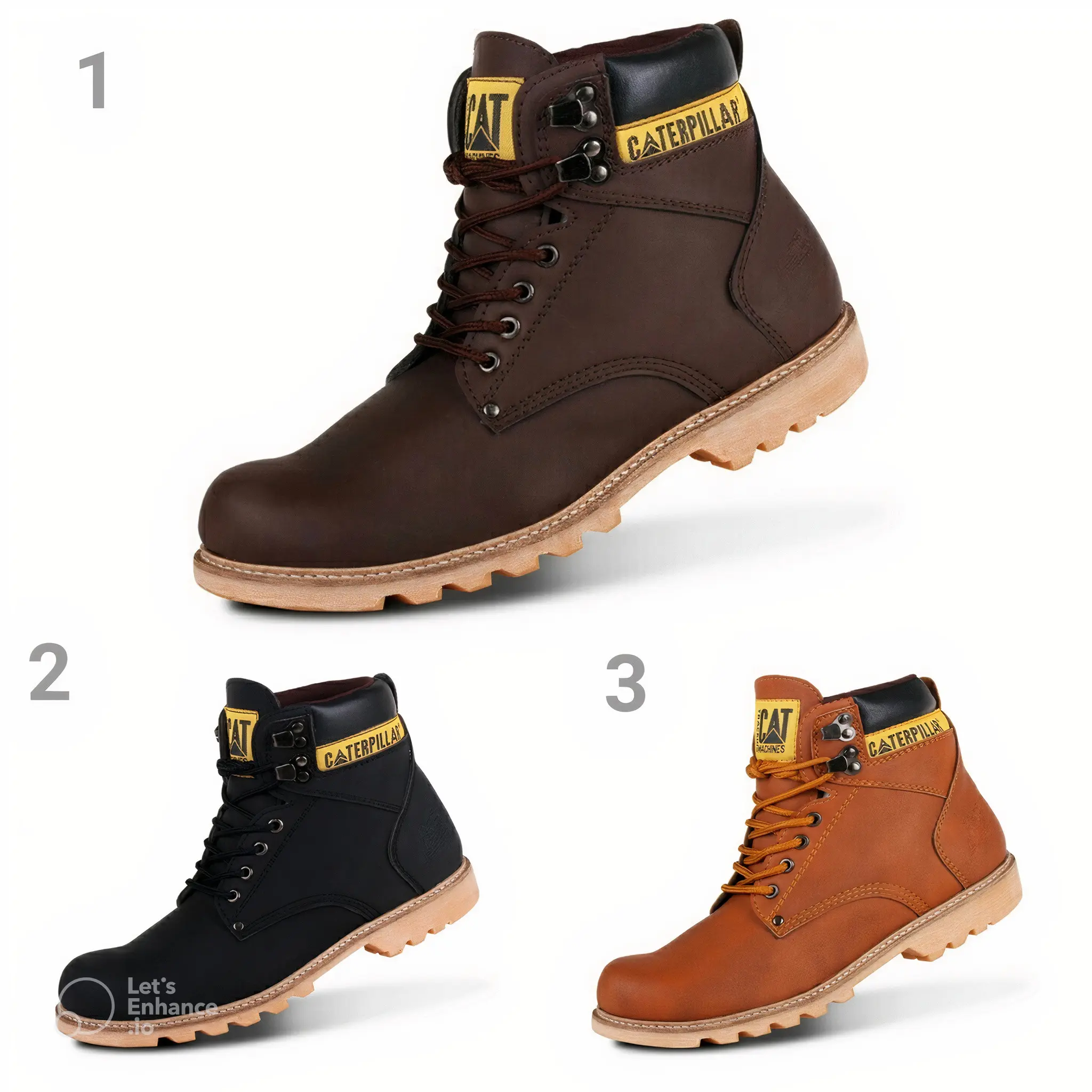 sepatu safety boots holton chatterpilarr ujung besi  pria hiking tracking kerja proyek lapangan Shoes Outdoor
