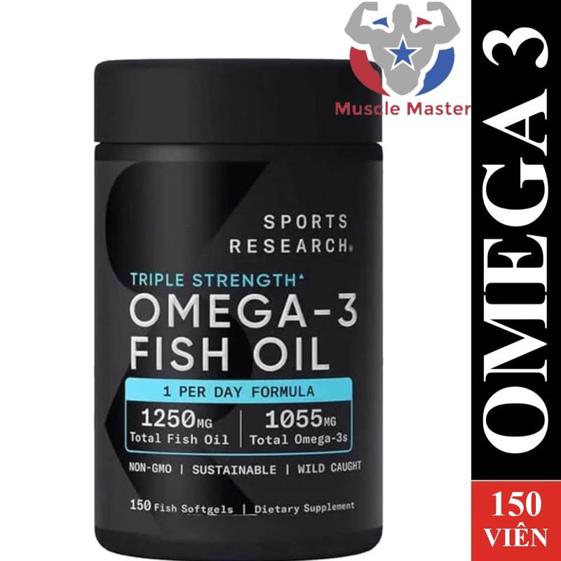 Viên Bổ Sung Dầu Cá Siêu Cô Đặc Sport Research Omega 3 Fish Oil 150 Viên