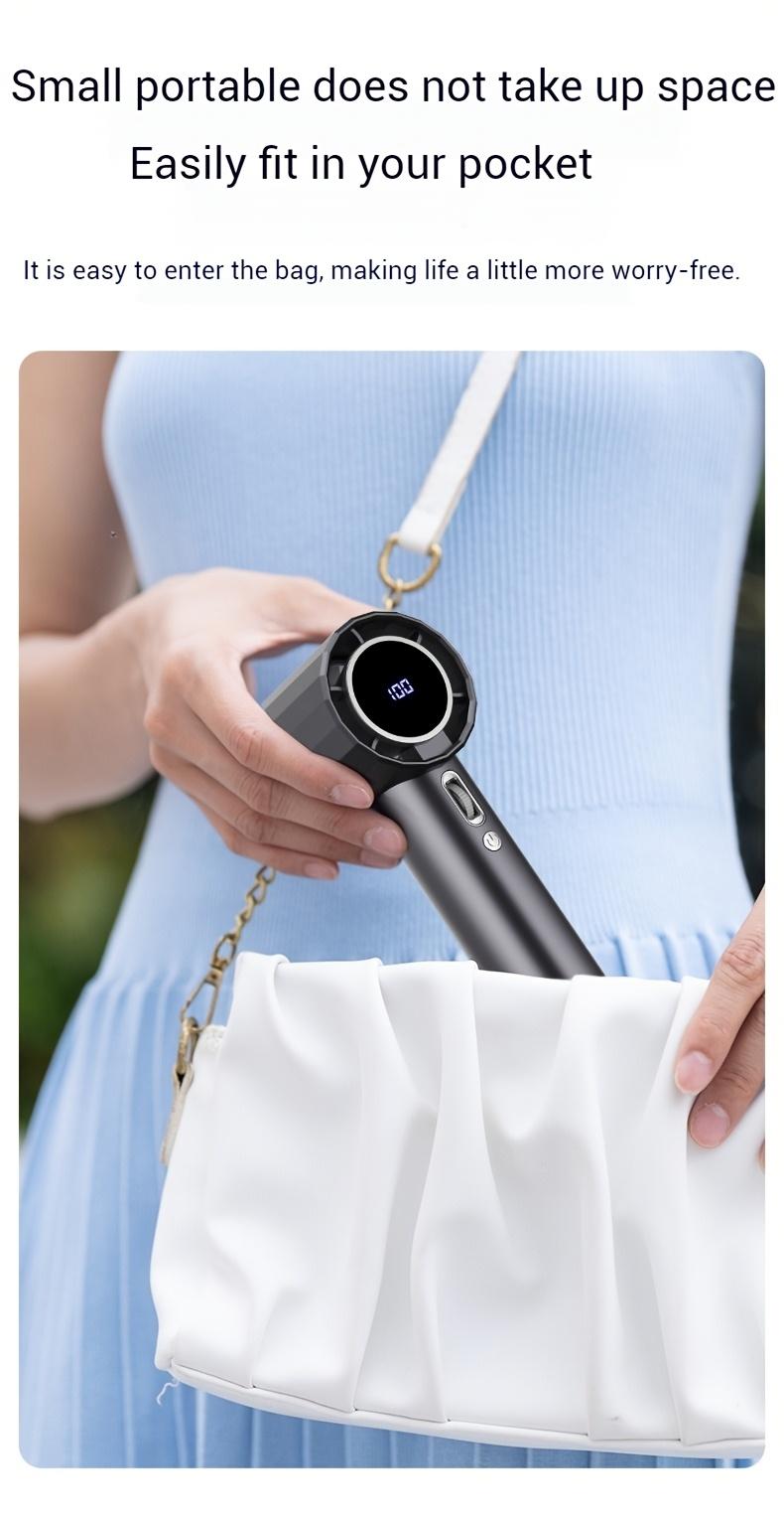 Product Introduction of The new cross-border handheld fan cooling ice-coated handheld fan 100-speed high-speed mini portable fan 13