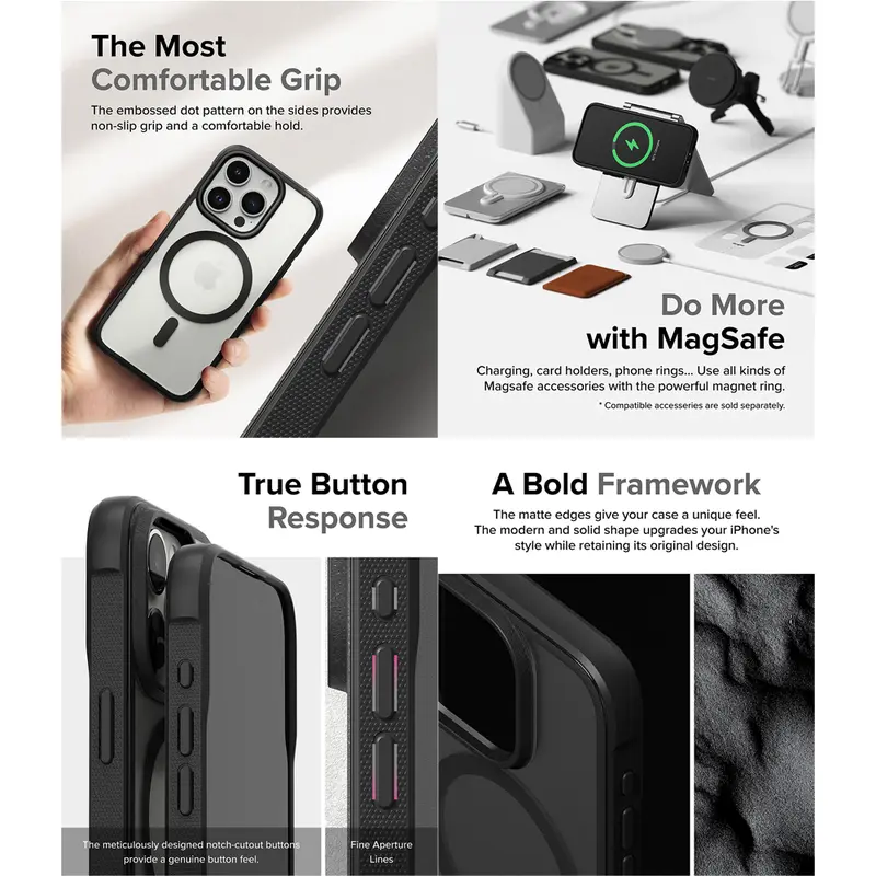 Casing Ringke Compatible For iPhone 15 Casing  Magsafe Softcase Tipis Tahan Banting Military Layar Protector 2