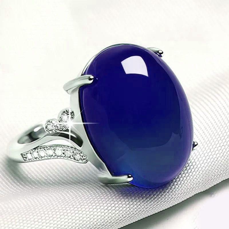 Product Introduction of Gold Inlaid Imitation Sapphire Ring for Women Luxurious Inlaid Imitation Red Green Black Yellow Agate Adjustable Ring 9