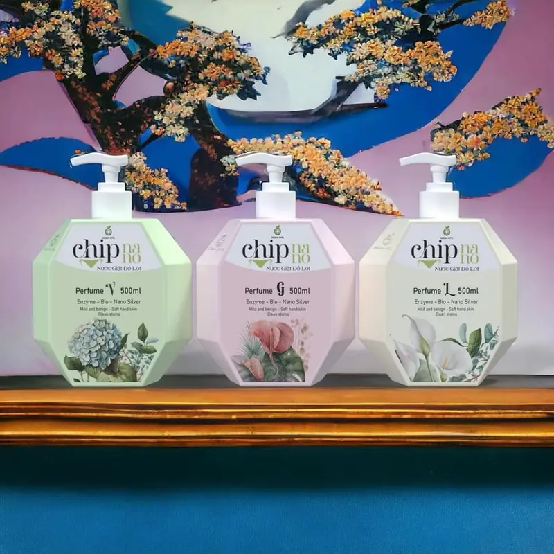 Combo 3 Chai Nước Giặt Đồ Lót Sinh Học CHIPNANO Loại 300ml/chai. 3 Mùi Khác Nhau. Hương Nước Hoa Pháp Sang Trọng, Ngăn Ngừa Mùi Hôi, Kháng Khuẩn, Làm Sạch Vết Ố, An Toàn Với Mọi Loại Da. bột giặt nuoc giặ gi ặ t unilever giatkhangkhuan nu octay thông minh 0