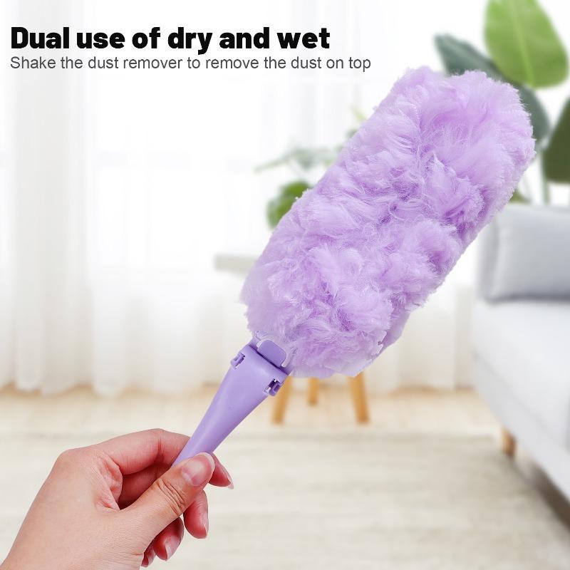 Product Introduction of Foldable Dusting Brush with Handle Replacement Head Household Duster for Cleaning Dust Spider Web Furniture Cleaning Brushes 19