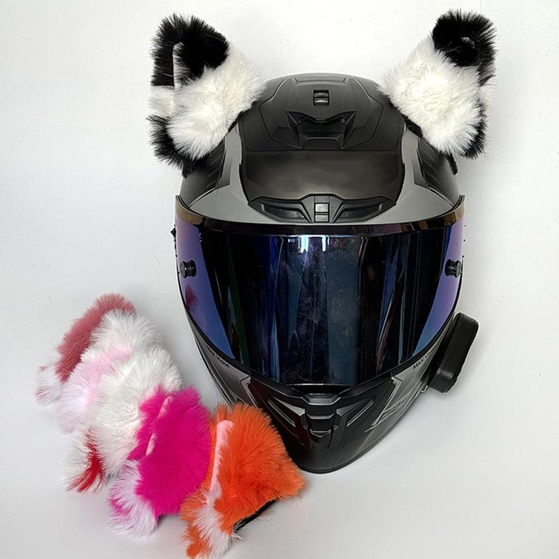 Product Introduction of 2Pcs Car Motorcycle Helmet Decoration Electric Bike Soft Little Plush Cat's Ears For Motocross Full Face Off Road Helmet Sticker #471623 19