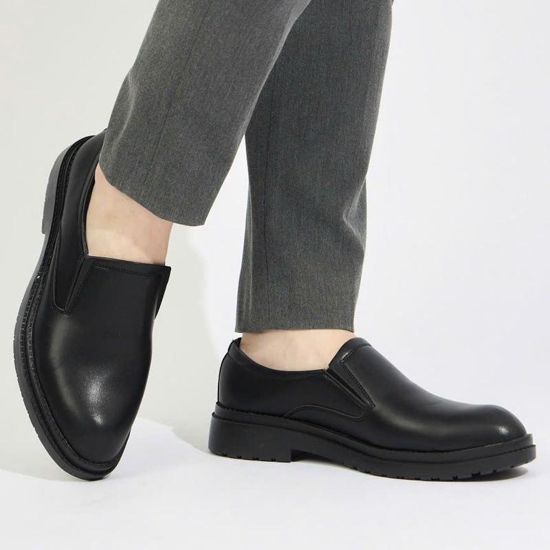 Giày đốc nam mũi nhọn da mềm, đế cao 4-5cm, khâu đế thanh lịch size 39 đến 44