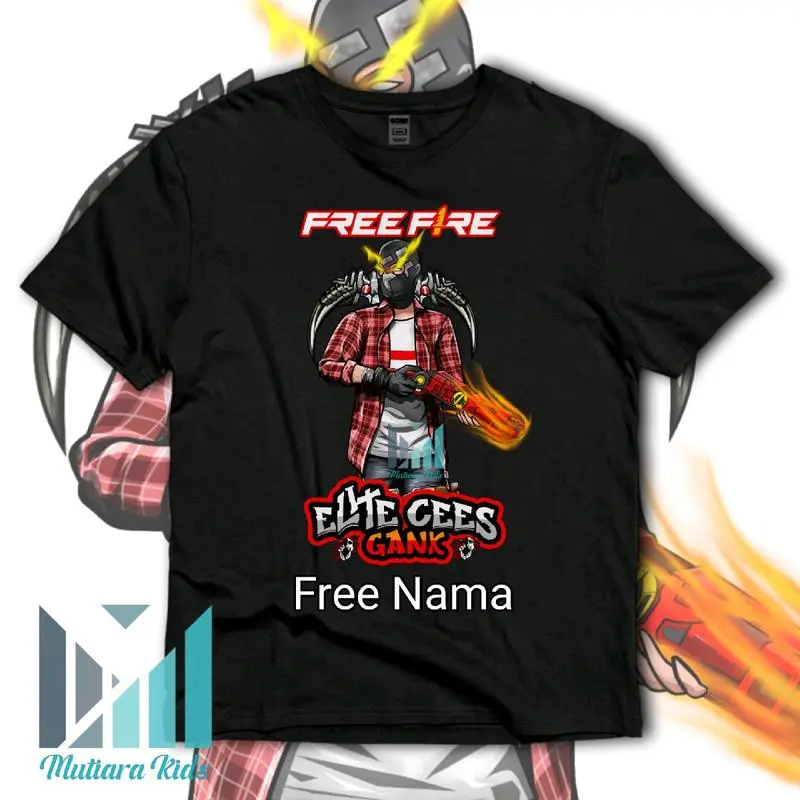 BAJU ANAK FREEFIRE CHAR ELITE SG OPM ATASAN KAOS ANAK LAKI-LAKI PEREMPUAN FREEFIRE CHAR ELITE SG OPM FASHION ANAK FREE NAMA ( BISA COD ) 0