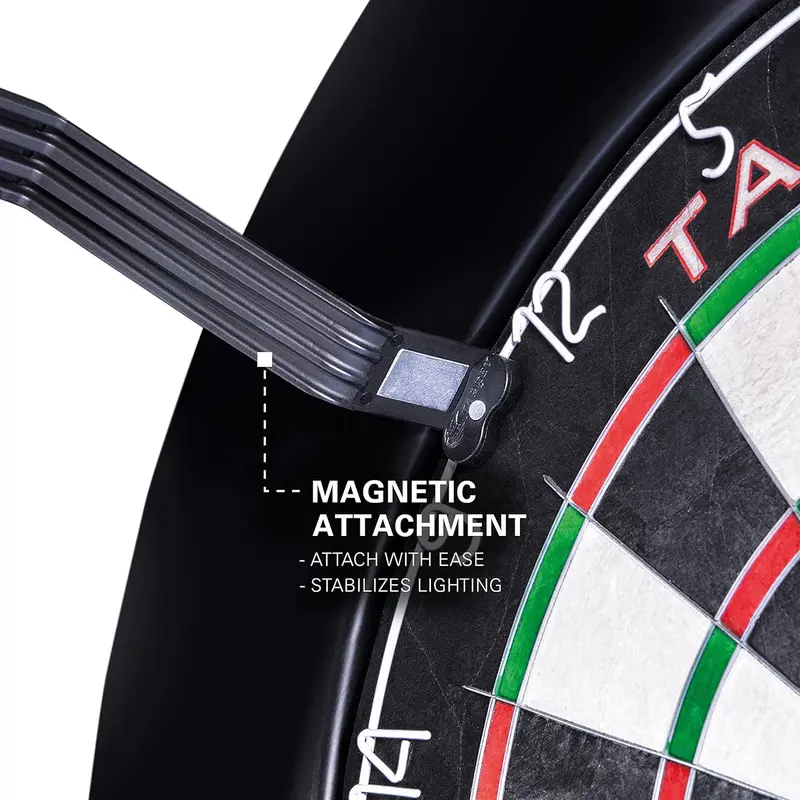 Dartboard Lighting System, Black Frame |   White LED Dart Board Surround Ring Light |   Available with Pro Tour Dartboards Surround & Championship Dartboard, or Oche Dart Mat 3