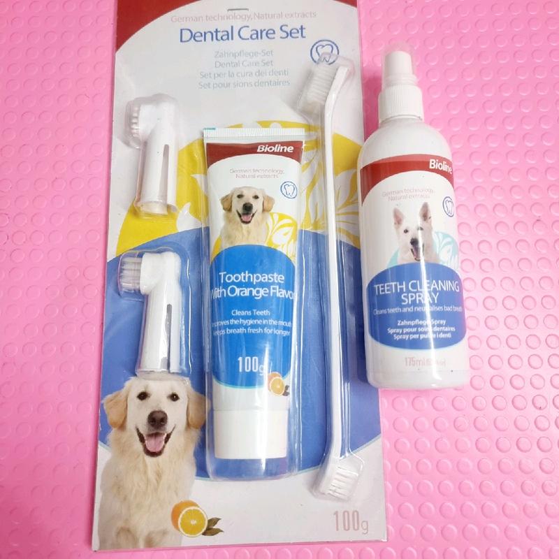 Bộ vệ sinh răng miệng & Xịt giảm mùi hôi miệng cho chó mèo