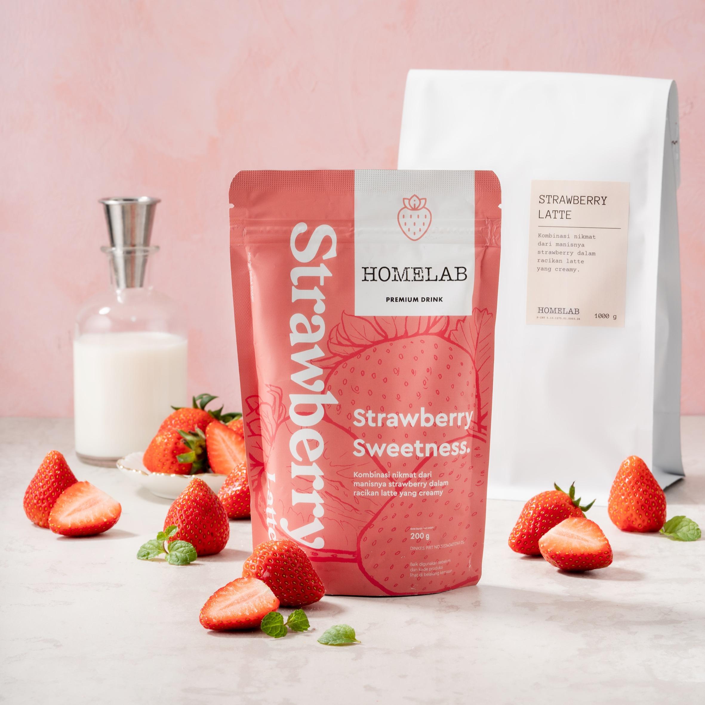 Bubuk Minuman STRAWBERRY LATTE - Premium Dr..... 7
