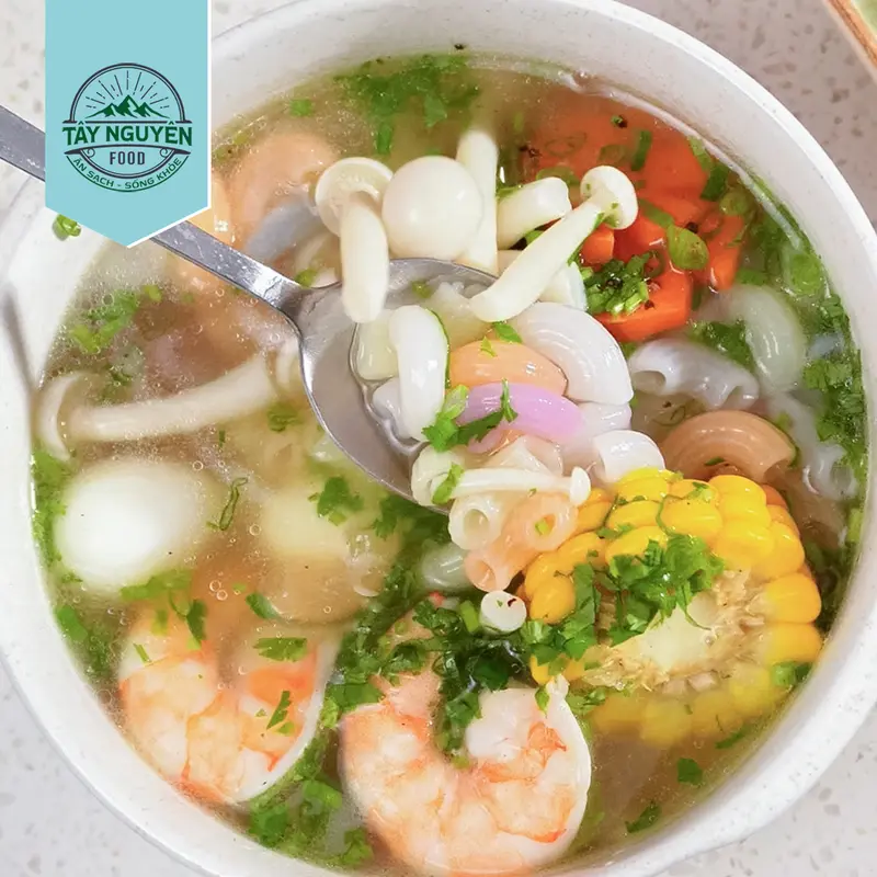 Nui ống rau củ healthy Tây Nguyên Food - Việt Nam 500g/1kg 3