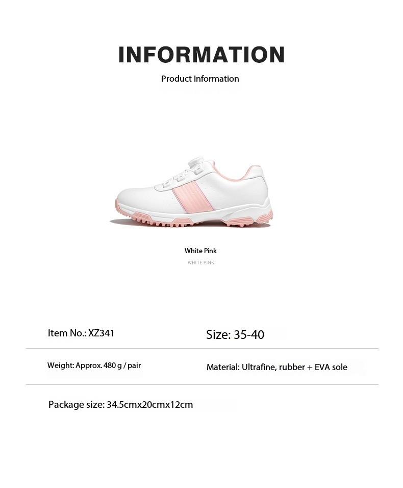 Product Introduction of [P] golf shoe women's casual sneaker knob shoelace nail-free shoes golf women's shoes waterproof shoes xz341 14