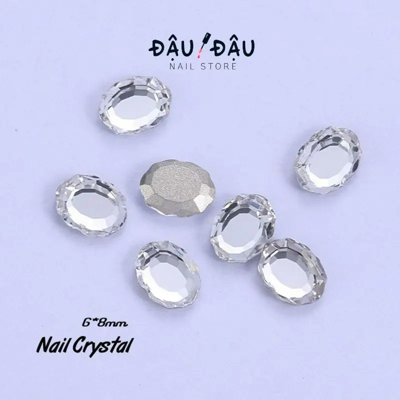 Lẻ 01 viên đá giả úc K9 Pha lê đủ hình đính móng - Phụ kiện làm nail   - Đậu Đậu Nail Store 6
