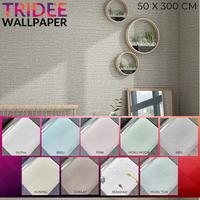 Gambar Wallpaper Linen Roll | Wallpaper Dinding Stiker | TRIDEE WALLPAPER | 50x300CM - Putih dari Tridee Wallpaper Kota Administrasi Jakarta Barat 1 Tokopedia
