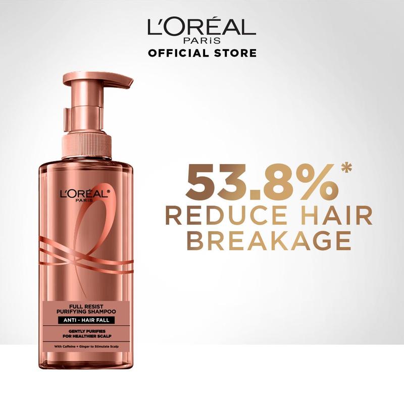 L'Oreal Paris Elseve Full Resist Shampoo 440ml (Anti Hair Loss/Anti Dandruff/Hair Fall Control)