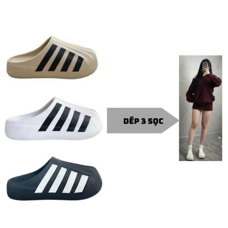 [ DÉP 3 SỌC ] Dép sục Adi.. Hàng chuẩn 3SỌC, đế cao su non, nam nữ mang thoải mái.. Có hổ trợ đổi size. 0