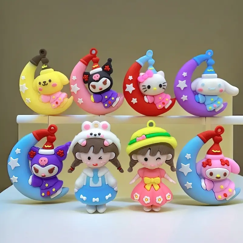 Búp Bê 3D Hoạt Hình, Chỉ Có Kuromi Và Thiết Kế Cô Gái Bện, Thủ Công Tự Làm 7