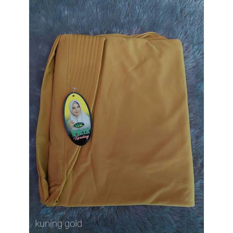 hijab bergok polos oval ukuran L jersey korea walya kerudung Nyaman Instan Hitam Muslim 4
