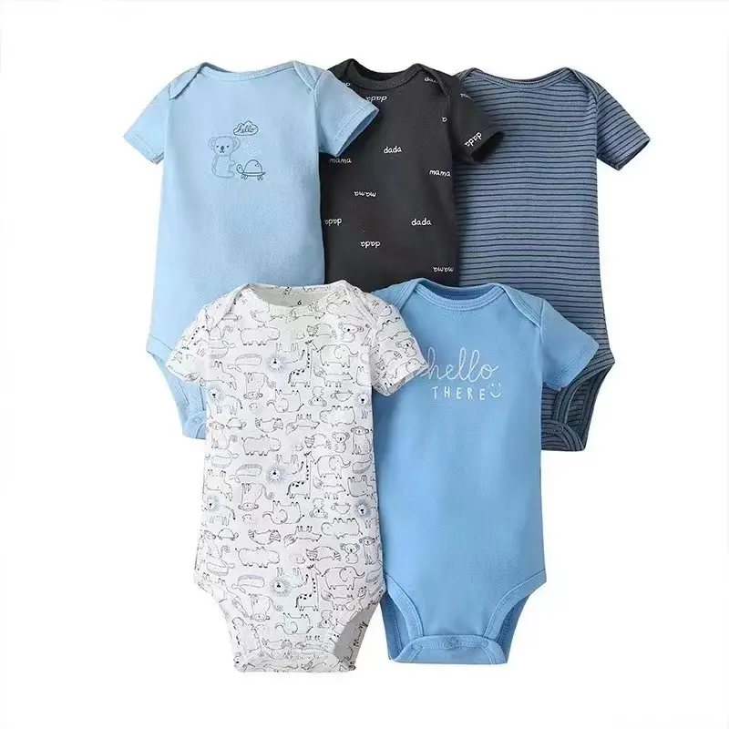 Premium Carter's Baby Bodysuit 5 Pcs Set Boy dan Girl Cewek Cowok 5 in 1 Bayi Cotton 1