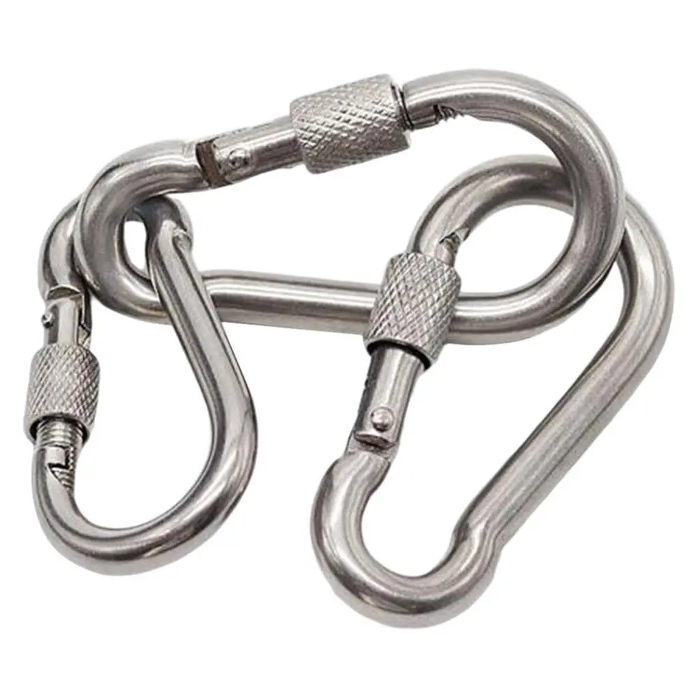 Carabiners Khóa, 2 Cái, Chịu Lực, Móc Carabiner, Khóa Vít Thép Không Gỉ 316, Móc Carabiner
