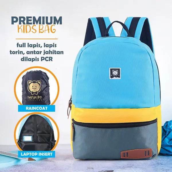 Tas Ransel Anak Sekolah Terbaru Free Raincover Tas Punggung Karakter Kartun Tas Punggung Polos Original Saingan Eiger Fashion 5