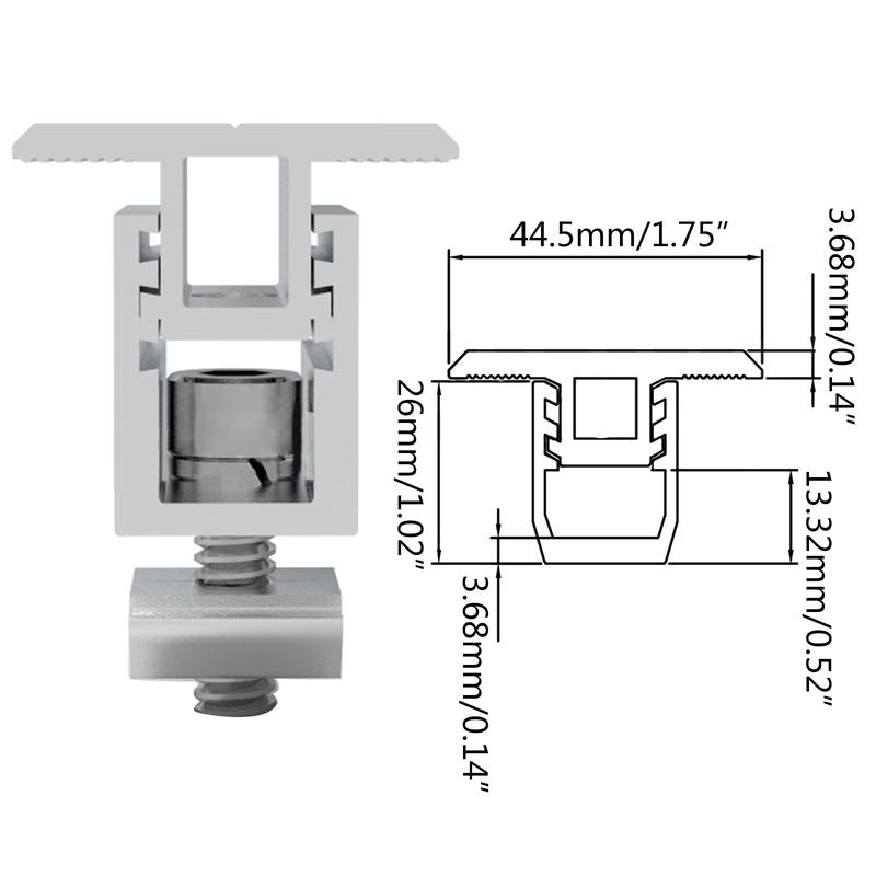 Product Introduction of 10Pcs 39mm Adjustable Solar Panel Mounting Bracket Wide Photovoltaic Support 0