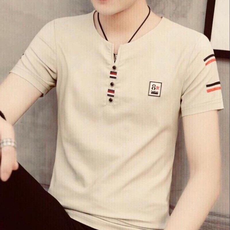 Áo thun nam tay ngắn cổ tròn dáng ôm body LIVATA NA577 3