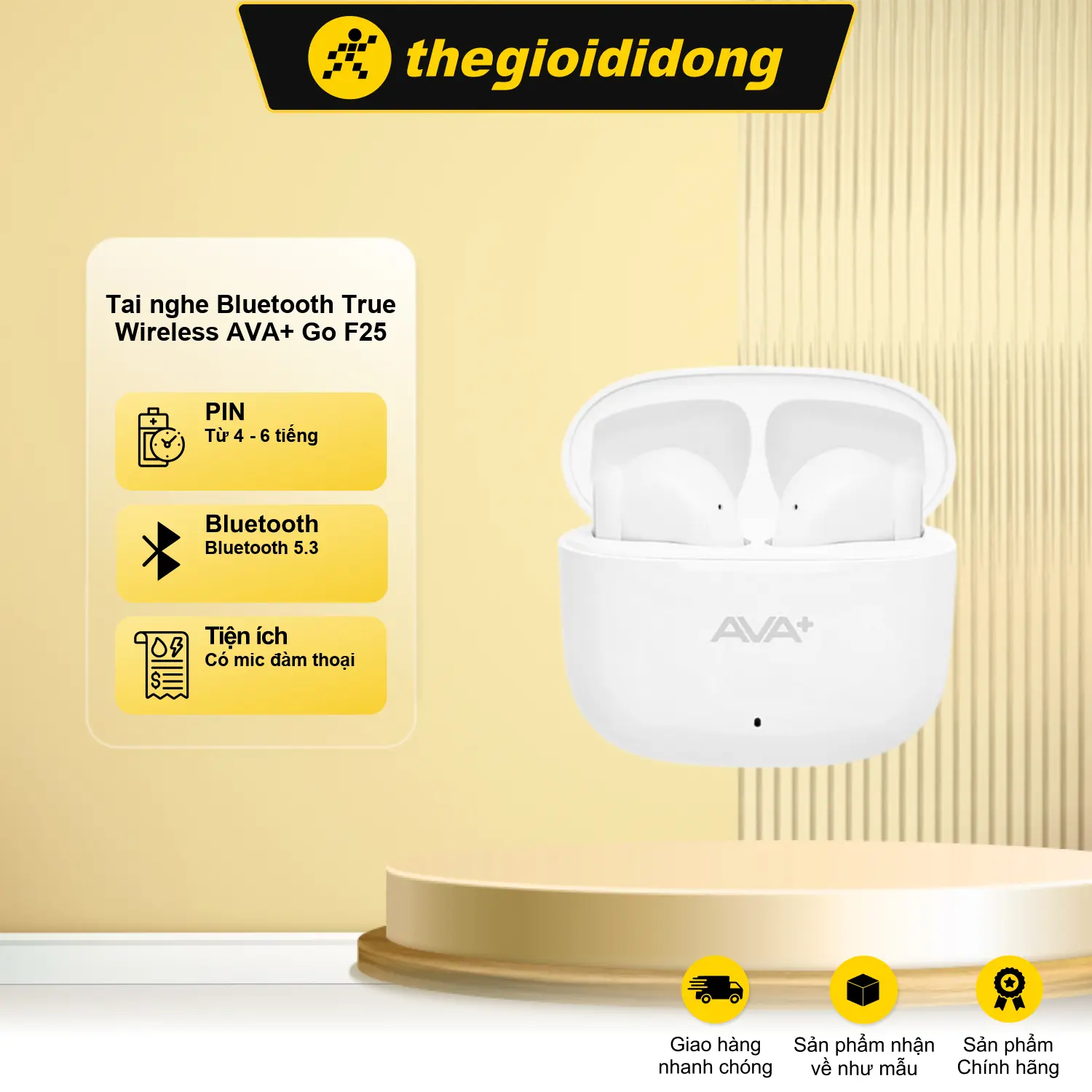 Tai nghe Bluetooth True Wireless AVA+ Go F25