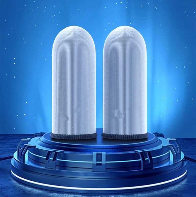 Product Introduction of Tay Áo Ngón Tay Thoáng Khí, 1 Cặp, Dành Cho Chơi Game Và Màn Hình Cảm Ứng, Bọc Ngón Tay, Sợi Màu Bạc, Dành Cho Trò Chơi Điện Thoại, Tương Thích Với PUBG, Tay Áo Ngón Tay Cái 23