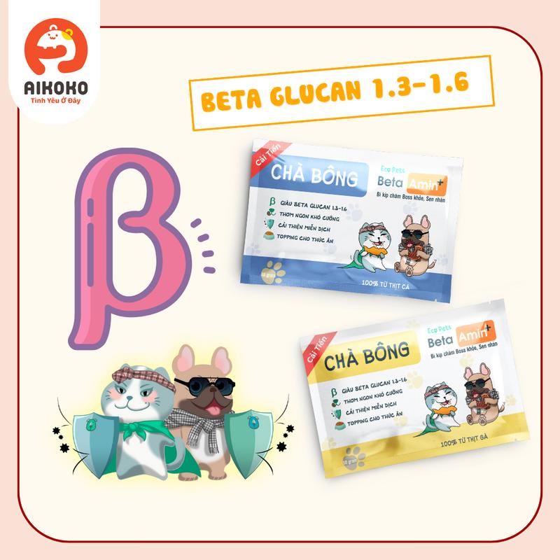 Chà bông Beta Amin 10gr tăng đề kháng bảo vệ sức khoẻ, thức ăn cho Chó Mèo nhiều vị 3