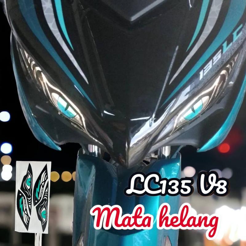 Product Introduction of YAMAHA LC135 FI V8 STICKER MATA HELANG LAMPU KECIL & LAMPU SIGNAL Accessories Automotive 2