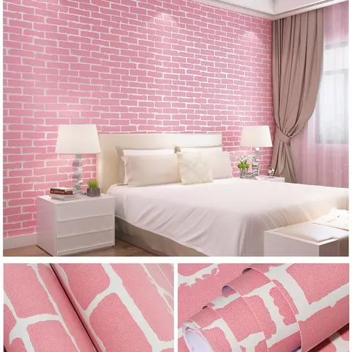 PROMO COD PAKET 5ROLL Wallpaper dinding 3d bahan PVC  motif elegant wallstiker kamar tidur anak Premium Quality Best seller termurah 3