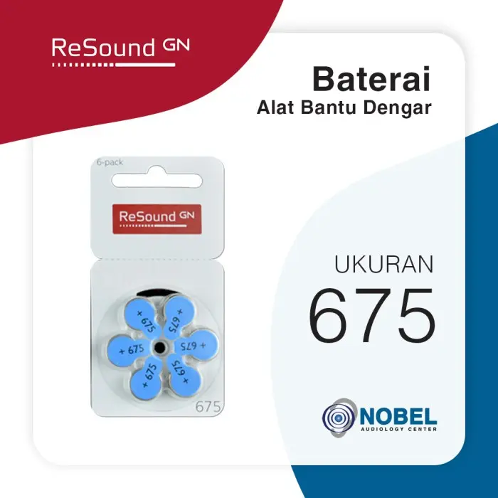 Baterai Alat Bantu Dengar Merk GN ReSound - 675