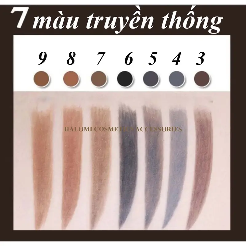 Chì xé kẻ mày Haozhuang cứng phẩy sợi Eyebrow Pencil sắc nét chuyên dùng cho Makeup trang điểm 5