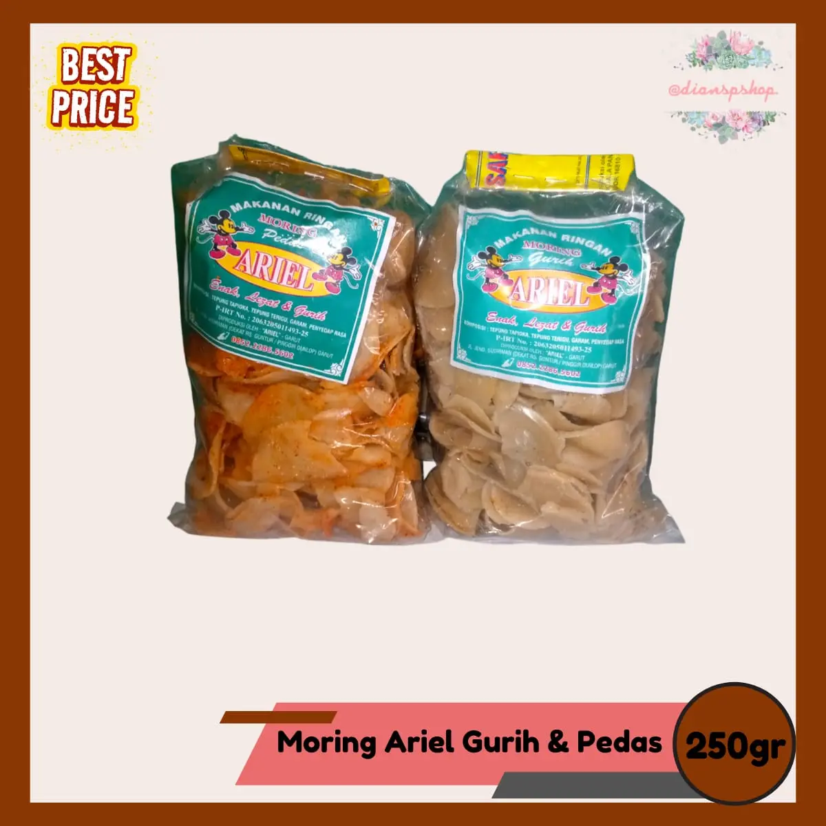Moring Ariel Khas Garut 250gr Pedas dan Gurih