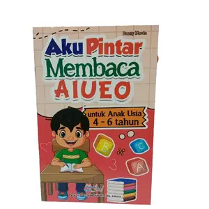 Buku Anak TK dan Paud Aku Pintar Membaca A I U E O Untuk anak usia 4-6 Tahun Soft Cover
