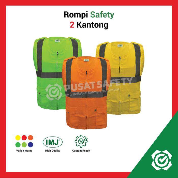 Gambar Rompi Safety Proyek Kerja Lapangan IMJ Scotlight 2 Kantong dari Pusat Safety Kota Administrasi Jakarta Barat Tokopedia