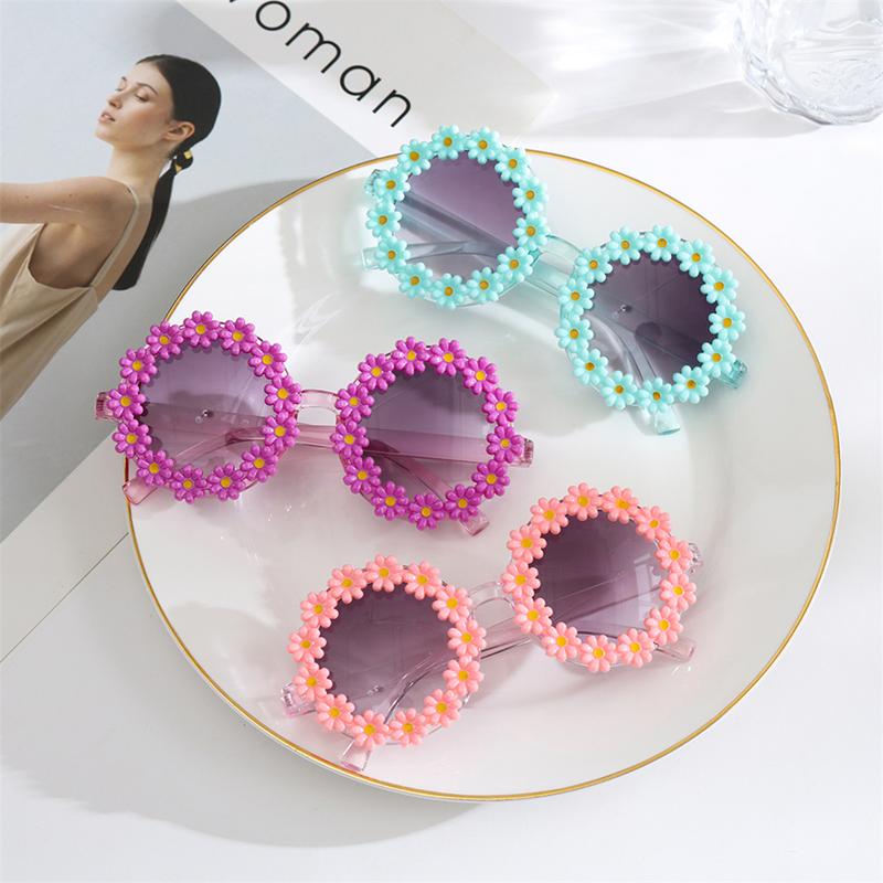 Product Introduction of Summer Kids Sunglasses Fashion Children Round Flower Sunglasses for Girls Boys Baby Sport Shades Glasses UV400 Outdoor Sun Protection Eyewear 28
