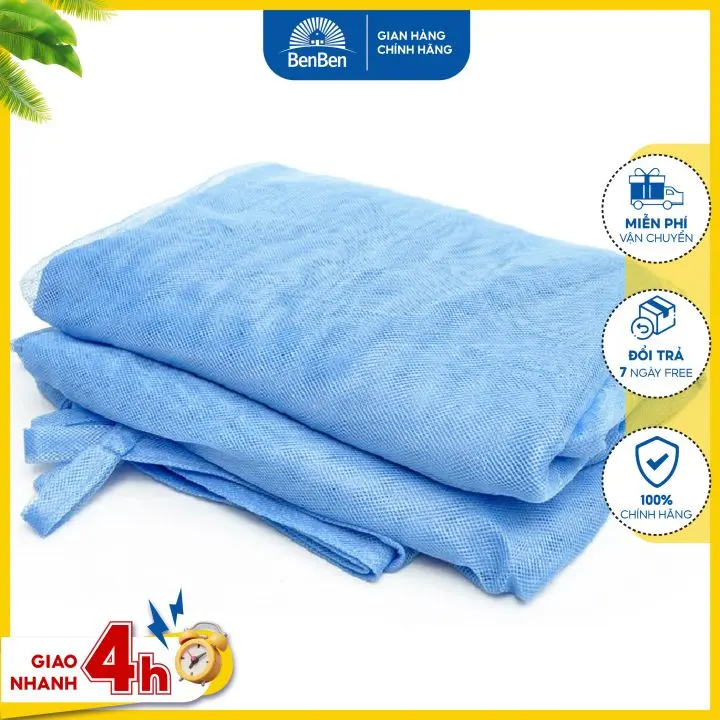 Mùng ngủ giăng dây đủ kích thước, màn ngủ dày lỗ nhỏ chống côn trùng tuyệt đối - Ben Ben 4