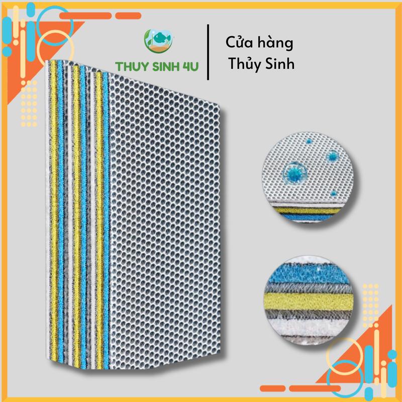 Bông Lọc 15D Thế Hệ Mới - Vật Liệu Lọc Cao Cấp Cho Bể Cá Cảnh Bể Thủy Sinh