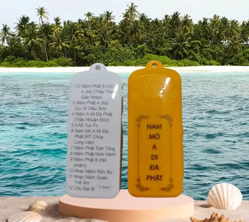 Máy Niệm Phật Mini Thiết Kế Hiện Đại - 59 Bài Niệm Phật, Có khe cắm thẻ nhớ, Jack Cắm Tai Nghe - pin dùng hơn 12 giờ